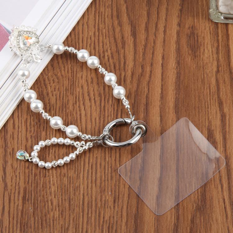 Crown And Beaded Phone Charm with Tether Pad