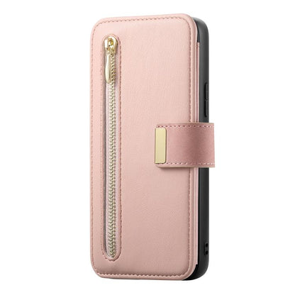 Ring Zipper Wallet RFID Blocking MagSafe Leather Phone Case, For Realme 16 Pro+ 5G, For Realme 16 Pro 5G, For Realme 15T 5G, For Realme GT 7 Pro 5G, For Realme 13 4G / 12 4G / 12+ / P1 5G, For Realme 13 Pro / 12 Pro / P1 Pro 5G