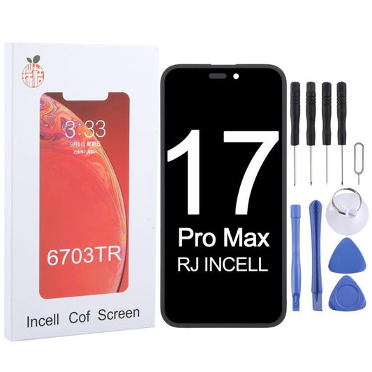 RJ Incell Cof Screen, For iPhone 17 Pro Max, For iPhone 17 Pro, For iPhone 16 Pro Max, For iPhone 16 Pro, For iPhone 16 Plus, For iPhone 16, For iPhone 15 Pro Max, For iPhone 15 Pro, For iPhone 15 Plus, For iPhone 15, For iPhone 14 Pro
