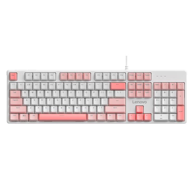 Lenovo GK10 RGB 104 Keys Wired Mechanical Keyboard, Tea Axis, Red Axis ...