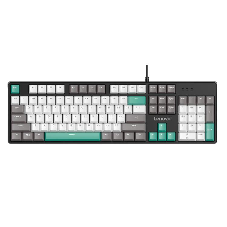 Lenovo GK10 RGB 104 Keys Wired Mechanical Keyboard, Tea Axis, Red Axis, Blue Axis