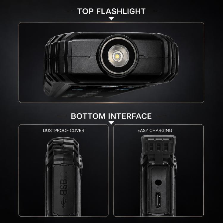 Téléphone robuste HP219 IP68, 2,4 pouces, SC6531E, Réseau : 2G, BT, FM, SOS, Lampe de poche, prise EU, prise US, prise UK