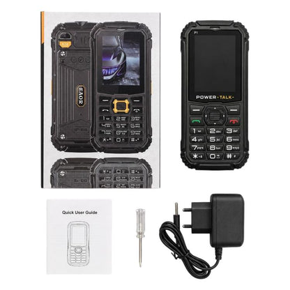 Téléphone robuste HP219 IP68, 2,4 pouces, SC6531E, Réseau : 2G, BT, FM, SOS, Lampe de poche, prise EU, prise US, prise UK