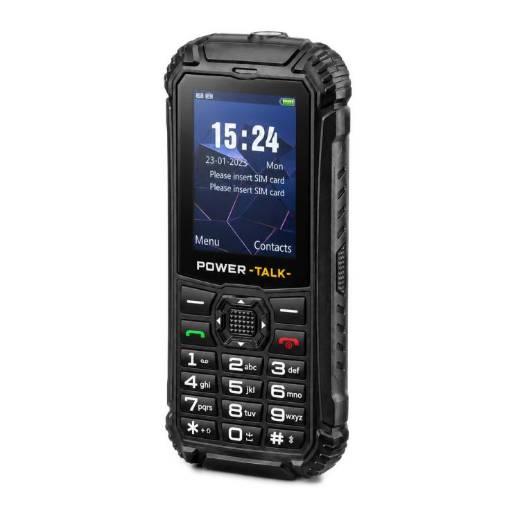 Téléphone robuste HP219 IP68, 2,4 pouces, SC6531E, Réseau : 2G, BT, FM, SOS, Lampe de poche, prise EU, prise US, prise UK