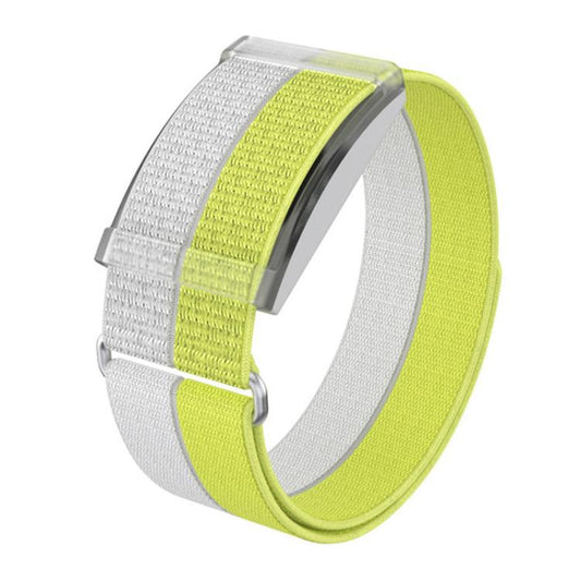 Pour COROS moniteur de fréquence cardiaque, bracelet de montre à dégagement rapide en nylon respirant en fil de plume à boucle métallique xDfind, circonférence du poignet S 135-170mm, circonférence du poignet L 170-235mm