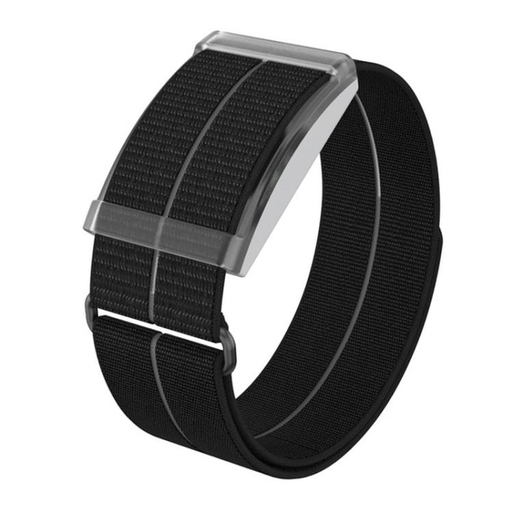 For COROS Heart Rate Monitor xDfind Metal Buckle Feather Yarn Breathable Nylon Quick-release Watch Band, S Wrist Circumference 135-170mm, L Wrist Circumference 170-235mm