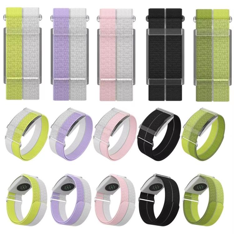 For COROS Heart Rate Monitor xDfind Metal Buckle Feather Yarn Breathable Nylon Quick-release Watch Band, S Wrist Circumference 135-170mm, L Wrist Circumference 170-235mm