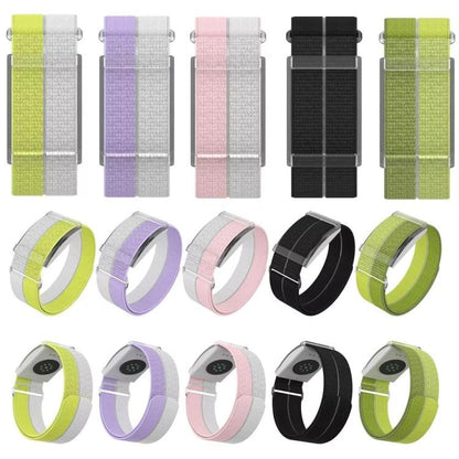 For COROS Heart Rate Monitor xDfind Metal Buckle Feather Yarn Breathable Nylon Quick-release Watch Band, S Wrist Circumference 135-170mm, L Wrist Circumference 170-235mm