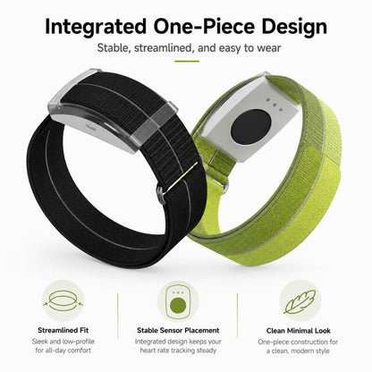 For COROS Heart Rate Monitor xDfind Metal Buckle Feather Yarn Breathable Nylon Quick-release Watch Band, S Wrist Circumference 135-170mm, L Wrist Circumference 170-235mm