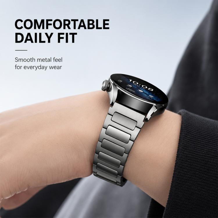 xDfind I-shaped Magnetic Buckle Pure Titanium Watch Band, 22mm
