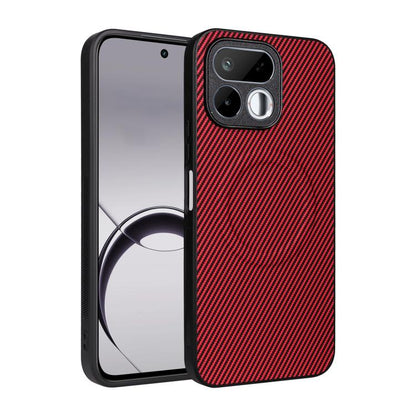 Precise Cutout Carbon Fiber Texture Vegan Leather Phone Case, For Realme 16T 5G, For Realme P4x 5G, For Realme 15T 5G, For Realme 15 Pro 5G Global, For Realme 15 5G Global