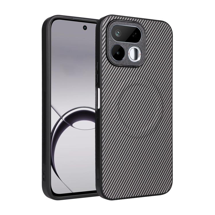 Precise Cutout Carbon Fiber Texture Vegan Leather Phone Case, For Realme 16T 5G, For Realme P4x 5G, For Realme 15T 5G, For Realme 15 Pro 5G Global, For Realme 15 5G Global