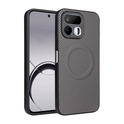 Precise Cutout Carbon Fiber Texture Vegan Leather Phone Case, For Realme 16T 5G, For Realme P4x 5G, For Realme 15T 5G, For Realme 15 Pro 5G Global, For Realme 15 5G Global