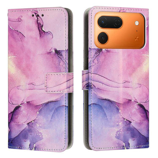 Painted Marble Pattern Leather Phone Case, For Tecno Spark 50 Pro 4G, For Tecno Pova 8 Pro 5G, For Tecno Spark 50 5G