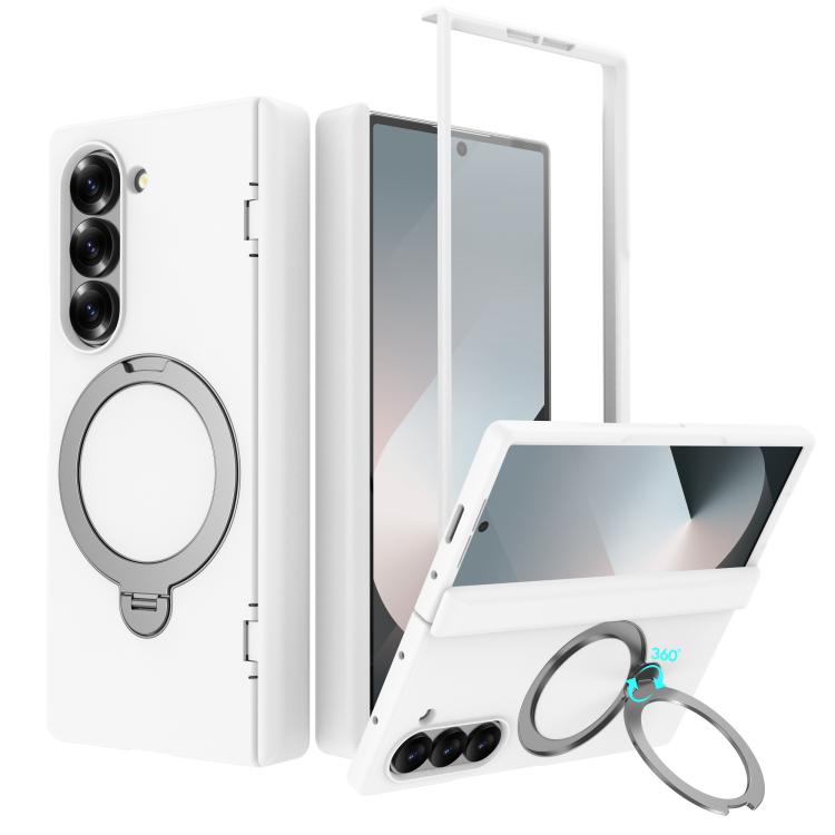 Hinge 360 Rotation Magnetic Holder Integrated Film PC Phone Case, For Galaxy Z Fold8 Ultra 5G, For Galaxy Z Fold7 5G, For Galaxy Z Fold6
