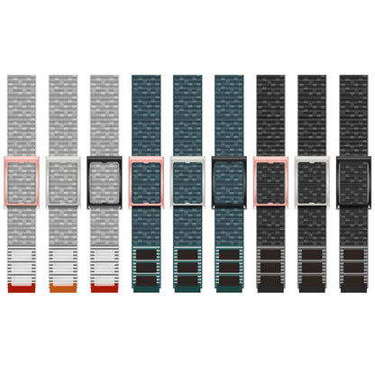 Watch Frame Integrated Nylon Hook and Loop Fastener Watch Band, For Amazfit Helio Strap
