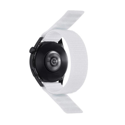 Wave Textured Nylon Hook And Loop Fastener Watch Band, For Garmin 22mm