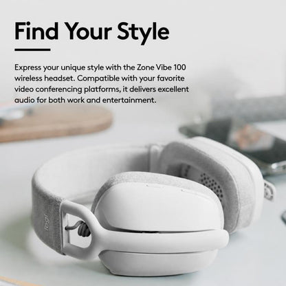 Logitech Zone Vibe 100 Wireless Gaming Headset with Mic