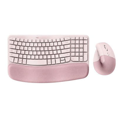 Logitech WAVE KEYS LIFT COMBO Wireless Ergonomic Keyboard Mouse Set