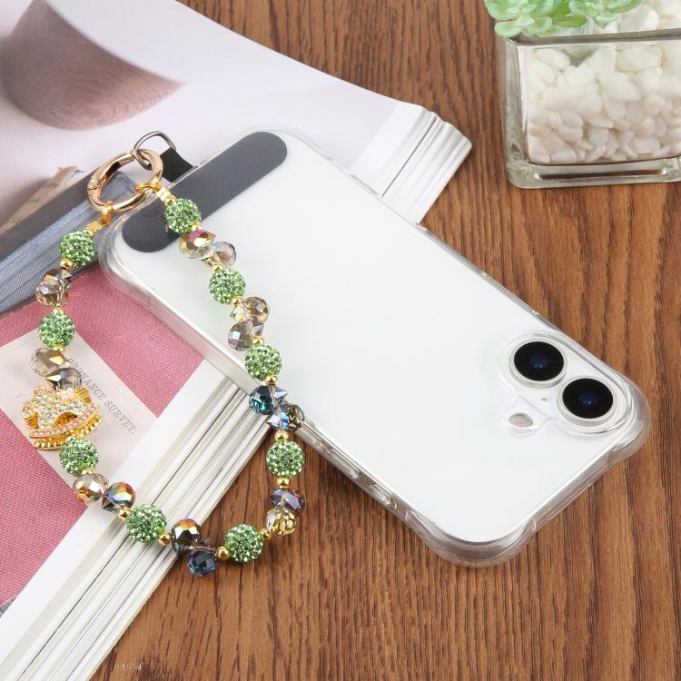 Rocking Horse Beaded Phone Wrist Strap with Tether Pad for Women Girls