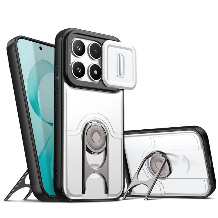 Sliding Camera Cover 2 in 1 Rotating Holder Air Bag Shockproof Phone Case, For Redmi Note 15 Pro+ 5G Global 163.3mm, For Redmi Note 15 5G/4G Global 164mm, For Redmi K90 Pro Max/Poco F8 Ultra 5G, For Redmi Note 15 Pro 4G Global 163.2mm                  ...