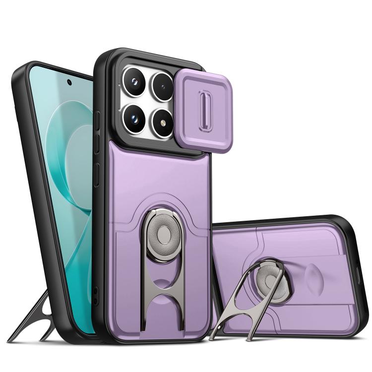 Sliding Camera Cover 2 in 1 Rotating Holder Air Bag Shockproof Phone Case, For Redmi Note 15 Pro+ 5G Global 163.3mm, For Redmi Note 15 5G/4G Global 164mm, For Redmi K90 Pro Max/Poco F8 Ultra 5G, For Redmi Note 15 Pro 4G Global 163.2mm                  ...