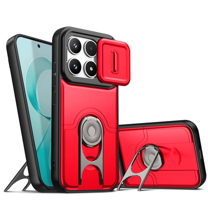 Sliding Camera Cover 2 in 1 Rotating Holder Air Bag Shockproof Phone Case, For Redmi Note 15 Pro+ 5G Global 163.3mm, For Redmi Note 15 5G/4G Global 164mm, For Redmi K90 Pro Max/Poco F8 Ultra 5G, For Redmi Note 15 Pro 4G Global 163.2mm                  ...