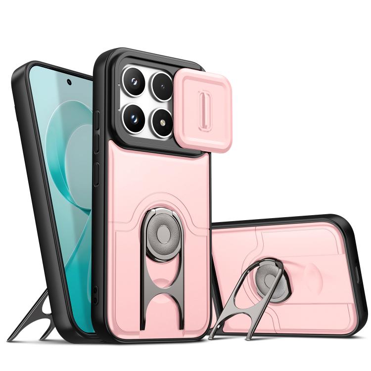 Sliding Camera Cover 2 in 1 Rotating Holder Air Bag Shockproof Phone Case, For Redmi Note 15 Pro+ 5G Global 163.3mm, For Redmi Note 15 5G/4G Global 164mm, For Redmi K90 Pro Max/Poco F8 Ultra 5G, For Redmi Note 15 Pro 4G Global 163.2mm                  ...