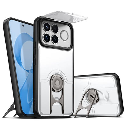 Sliding Camera Cover 2 in 1 Rotating Holder Air Bag Shockproof Phone Case, For Redmi Note 15 Pro+ 5G Global 163.3mm, For Redmi Note 15 5G/4G Global 164mm, For Redmi K90 Pro Max/Poco F8 Ultra 5G, For Redmi Note 15 Pro 4G Global 163.2mm                  ...