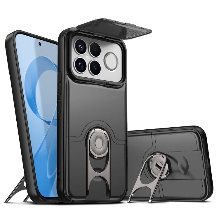 Sliding Camera Cover 2 in 1 Rotating Holder Air Bag Shockproof Phone Case, For Redmi Note 15 Pro+ 5G Global 163.3mm, For Redmi Note 15 5G/4G Global 164mm, For Redmi K90 Pro Max/Poco F8 Ultra 5G, For Redmi Note 15 Pro 4G Global 163.2mm                  ...