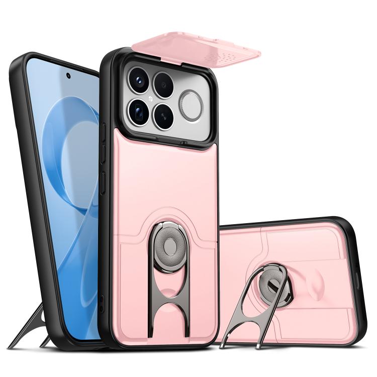 Sliding Camera Cover 2 in 1 Rotating Holder Air Bag Shockproof Phone Case, For Redmi Note 15 Pro+ 5G Global 163.3mm, For Redmi Note 15 5G/4G Global 164mm, For Redmi K90 Pro Max/Poco F8 Ultra 5G, For Redmi Note 15 Pro 4G Global 163.2mm                  ...