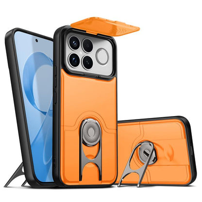 Sliding Camera Cover 2 in 1 Rotating Holder Air Bag Shockproof Phone Case, For Redmi Note 15 Pro+ 5G Global 163.3mm, For Redmi Note 15 5G/4G Global 164mm, For Redmi K90 Pro Max/Poco F8 Ultra 5G, For Redmi Note 15 Pro 4G Global 163.2mm                  ...