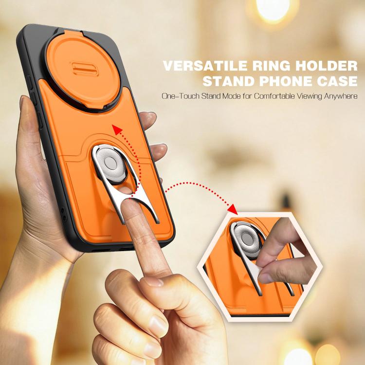 Sliding Camera Cover 2 in 1 Rotating Holder Air Bag Shockproof Phone Case, For Redmi Note 15 Pro+ 5G Global 163.3mm, For Redmi Note 15 5G/4G Global 164mm, For Redmi K90 Pro Max/Poco F8 Ultra 5G, For Redmi Note 15 Pro 4G Global 163.2mm                  ...