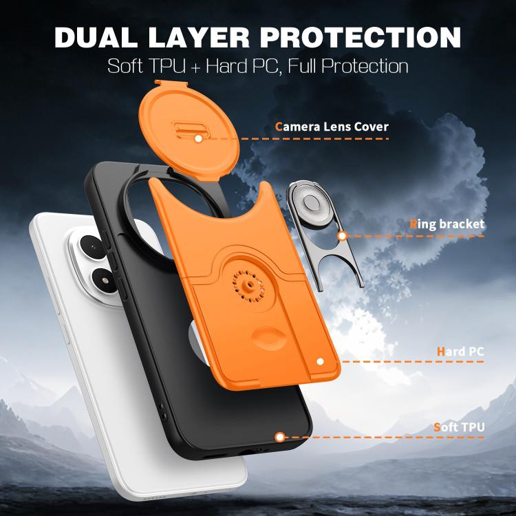 Sliding Camera Cover 2 in 1 Rotating Holder Air Bag Shockproof Phone Case, For Redmi Note 15 Pro+ 5G Global 163.3mm, For Redmi Note 15 5G/4G Global 164mm, For Redmi K90 Pro Max/Poco F8 Ultra 5G, For Redmi Note 15 Pro 4G Global 163.2mm                  ...