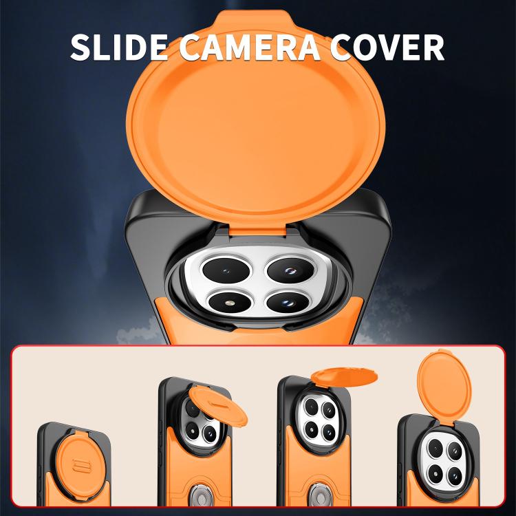 Sliding Camera Cover 2 in 1 Rotating Holder Air Bag Shockproof Phone Case, For Redmi Note 15 Pro+ 5G Global 163.3mm, For Redmi Note 15 5G/4G Global 164mm, For Redmi K90 Pro Max/Poco F8 Ultra 5G, For Redmi Note 15 Pro 4G Global 163.2mm                  ...