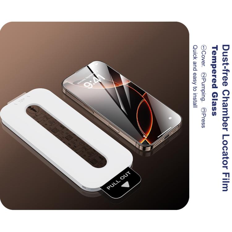 imak Dust-free Chamber Locator Full Coverage Tempered Glass Film, Support Fingerprint Unlocking, For Xiaomi 17 Max 5G