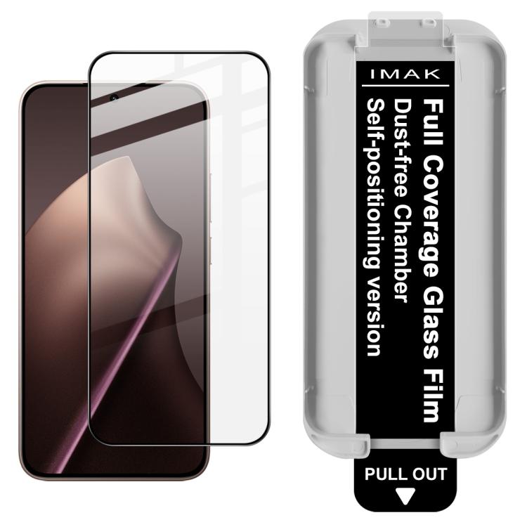 Film de protection en verre trempé imak Dust-free Chamber Locator à couverture complète, prend en charge le déverrouillage par empreinte digitale, pour Xiaomi 17 Max 5G, pour Xiaomi 17T Pro 5G, pour Xiaomi 17T 5G, pour Xiaomi 15T 5G / 15T Pro 5G