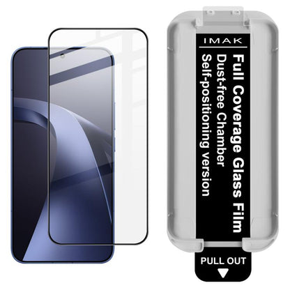Film de protection en verre trempé imak Dust-free Chamber Locator à couverture complète, prend en charge le déverrouillage par empreinte digitale, pour Xiaomi 17 Max 5G, pour Xiaomi 17T Pro 5G, pour Xiaomi 17T 5G, pour Xiaomi 15T 5G / 15T Pro 5G