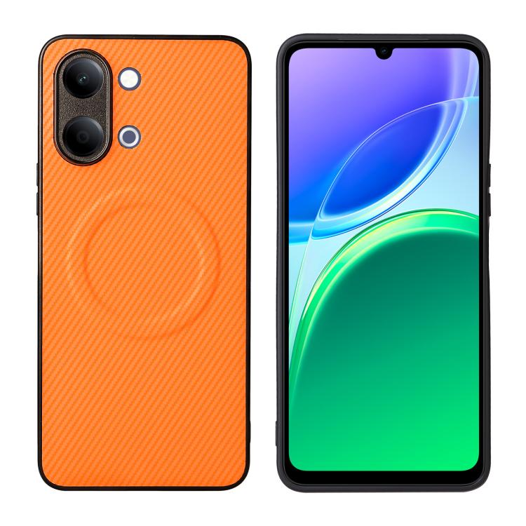 Precise Cutout Carbon Fiber Texture Vegan Leather Phone Case, For vivo Y05 4G / Y21 5G 2026, For vivo Y21d / Y31 5G 2025, For vivo Y400 / iQOO Z10 Lite 4G, For vivo Y29 4G / T4x 5G / Y300t, For vivo Y39 5G / Y300i 5G