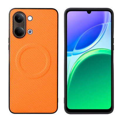 Precise Cutout Carbon Fiber Texture Vegan Leather Phone Case, For vivo Y05 4G / Y21 5G 2026, For vivo Y21d / Y31 5G 2025, For vivo Y400 / iQOO Z10 Lite 4G, For vivo Y29 4G / T4x 5G / Y300t, For vivo Y39 5G / Y300i 5G