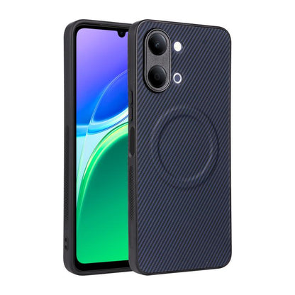 Precise Cutout Carbon Fiber Texture Vegan Leather Phone Case, For vivo S2 5G, For vivo X300 E 5G, For vivo Y05 4G / Y21 5G 2026, For vivo Y21d / Y31 5G 2025, For vivo Y400 / iQOO Z10 Lite 4G, For vivo Y29 4G / T4x 5G / Y300t, For vivo Y39 5G / Y300i 5G