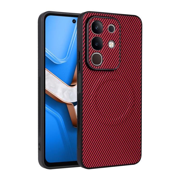 Precise Cutout Carbon Fiber Texture Vegan Leather Phone Case, For vivo Y05 4G / Y21 5G 2026, For vivo Y21d / Y31 5G 2025, For vivo Y400 / iQOO Z10 Lite 4G, For vivo Y29 4G / T4x 5G / Y300t, For vivo Y39 5G / Y300i 5G