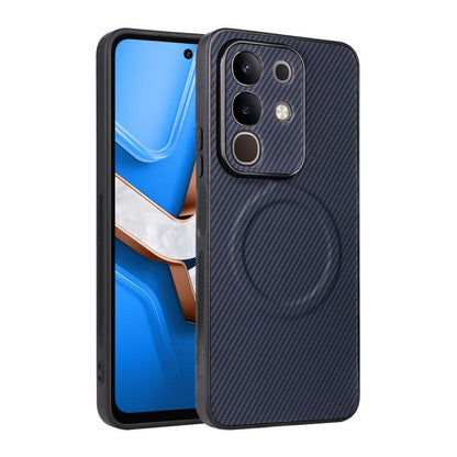 Precise Cutout Carbon Fiber Texture Vegan Leather Phone Case, For vivo Y05 4G / Y21 5G 2026, For vivo Y21d / Y31 5G 2025, For vivo Y400 / iQOO Z10 Lite 4G, For vivo Y29 4G / T4x 5G / Y300t, For vivo Y39 5G / Y300i 5G