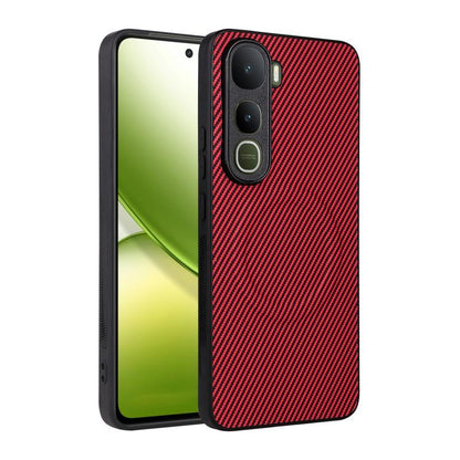 Precise Cutout Carbon Fiber Texture Vegan Leather Phone Case, For vivo S2 5G, For vivo X300 E 5G, For vivo Y05 4G / Y21 5G 2026, For vivo Y21d / Y31 5G 2025, For vivo Y400 / iQOO Z10 Lite 4G, For vivo Y29 4G / T4x 5G / Y300t, For vivo Y39 5G / Y300i 5G