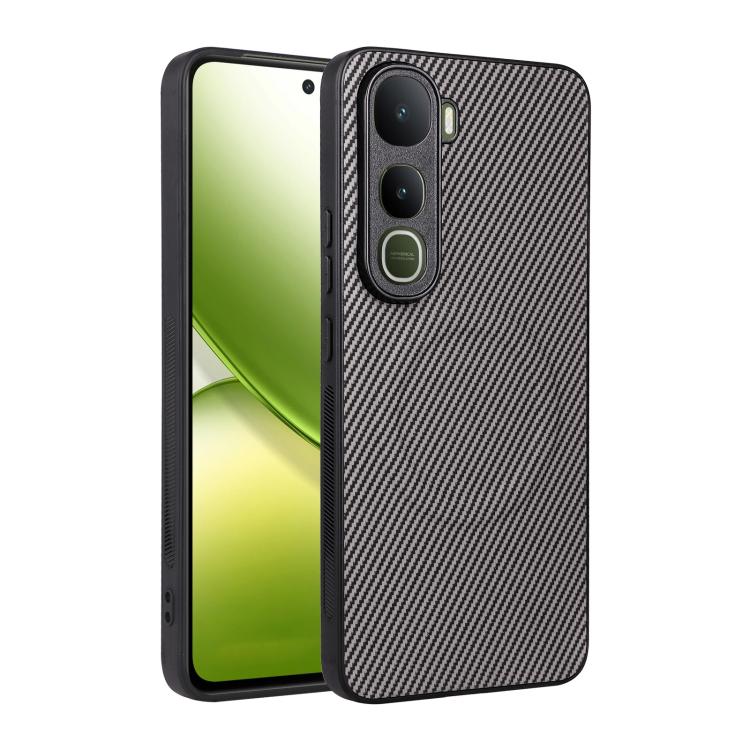 Precise Cutout Carbon Fiber Texture Vegan Leather Phone Case, For vivo Y05 4G / Y21 5G 2026, For vivo Y21d / Y31 5G 2025, For vivo Y400 / iQOO Z10 Lite 4G, For vivo Y29 4G / T4x 5G / Y300t, For vivo Y39 5G / Y300i 5G