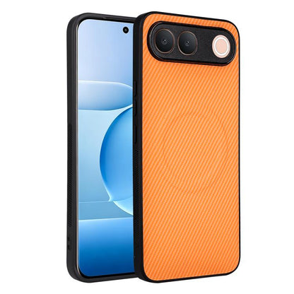 Precise Cutout Carbon Fiber Texture Vegan Leather Phone Case, For vivo S2 5G, For vivo X300 E 5G, For vivo Y05 4G / Y21 5G 2026, For vivo Y21d / Y31 5G 2025, For vivo Y400 / iQOO Z10 Lite 4G, For vivo Y29 4G / T4x 5G / Y300t, For vivo Y39 5G / Y300i 5G
