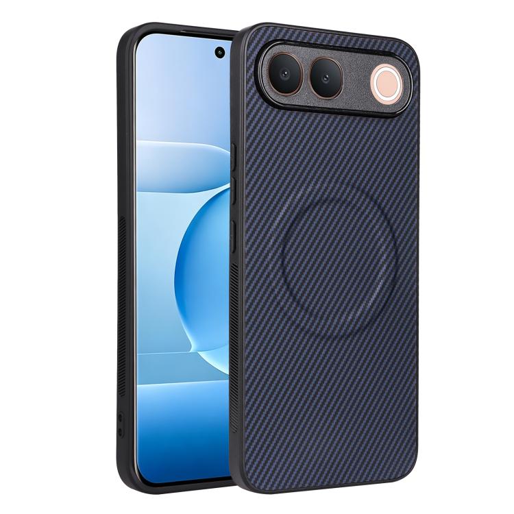 Precise Cutout Carbon Fiber Texture Vegan Leather Phone Case, For vivo S2 5G, For vivo X300 E 5G, For vivo Y05 4G / Y21 5G 2026, For vivo Y21d / Y31 5G 2025, For vivo Y400 / iQOO Z10 Lite 4G, For vivo Y29 4G / T4x 5G / Y300t, For vivo Y39 5G / Y300i 5G