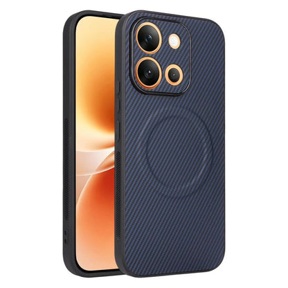 Precise Cutout Carbon Fiber Texture Vegan Leather Phone Case, For vivo S2 5G, For vivo X300 E 5G, For vivo Y05 4G / Y21 5G 2026, For vivo Y21d / Y31 5G 2025, For vivo Y400 / iQOO Z10 Lite 4G, For vivo Y29 4G / T4x 5G / Y300t, For vivo Y39 5G / Y300i 5G
