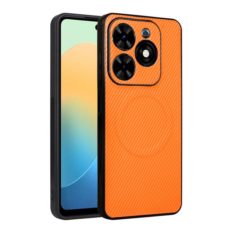 Precise Cutout Carbon Fiber Texture Vegan Leather Phone Case, For Tecno Pop 10C / Infinix Hot 40i, For Tecno Pop 20 4G / Spark Go 3, For Tecno Spark 40C, For Tecno Spark 40 Pro+ 4G, For Tecno Spark 40 Pro 4G, For Tecno Spark 40 4G                      ...