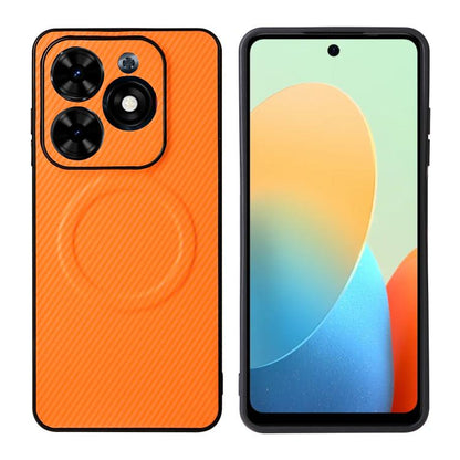 Precise Cutout Carbon Fiber Texture Vegan Leather Phone Case, For Tecno Pop 10C / Infinix Hot 40i, For Tecno Pop 20 4G / Spark Go 3, For Tecno Spark 40C, For Tecno Spark 40 Pro+ 4G, For Tecno Spark 40 Pro 4G, For Tecno Spark 40 4G                      ...